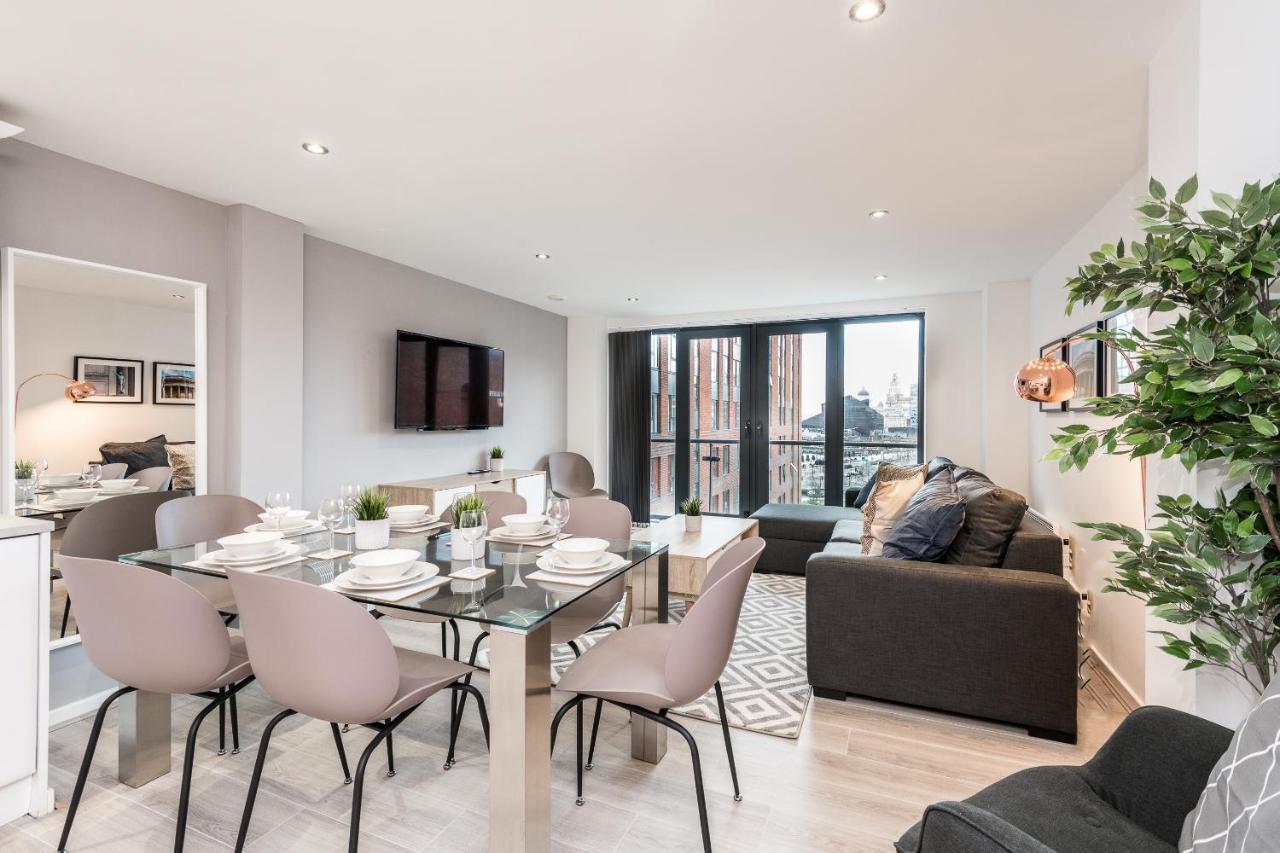 Host Apartments - Contemporary 3 Bed Apt With Balcony - Perfect For Long Stays Liverpool Exterior foto